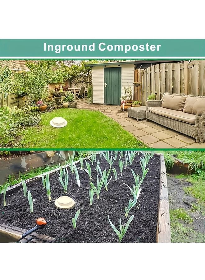 1 قطعة صندوق سماد الديدان من PVC أنبوب سماد مقاوم للرائحة للعناية بحديقة العشب - Image 2